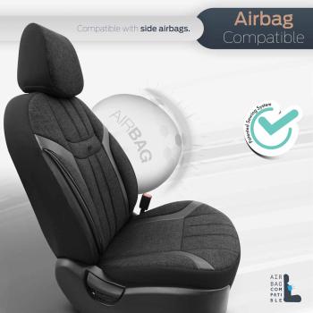 Auto Sitzbezug Set Universal Vorne und Hinten Komfortabel Komplett Set